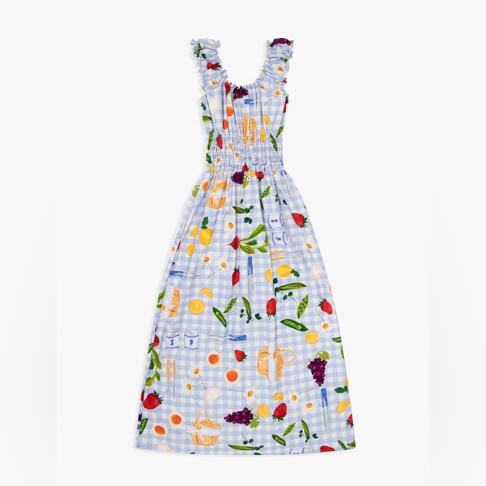 Lisa Says Gah Annie Dress with Picnic Print
